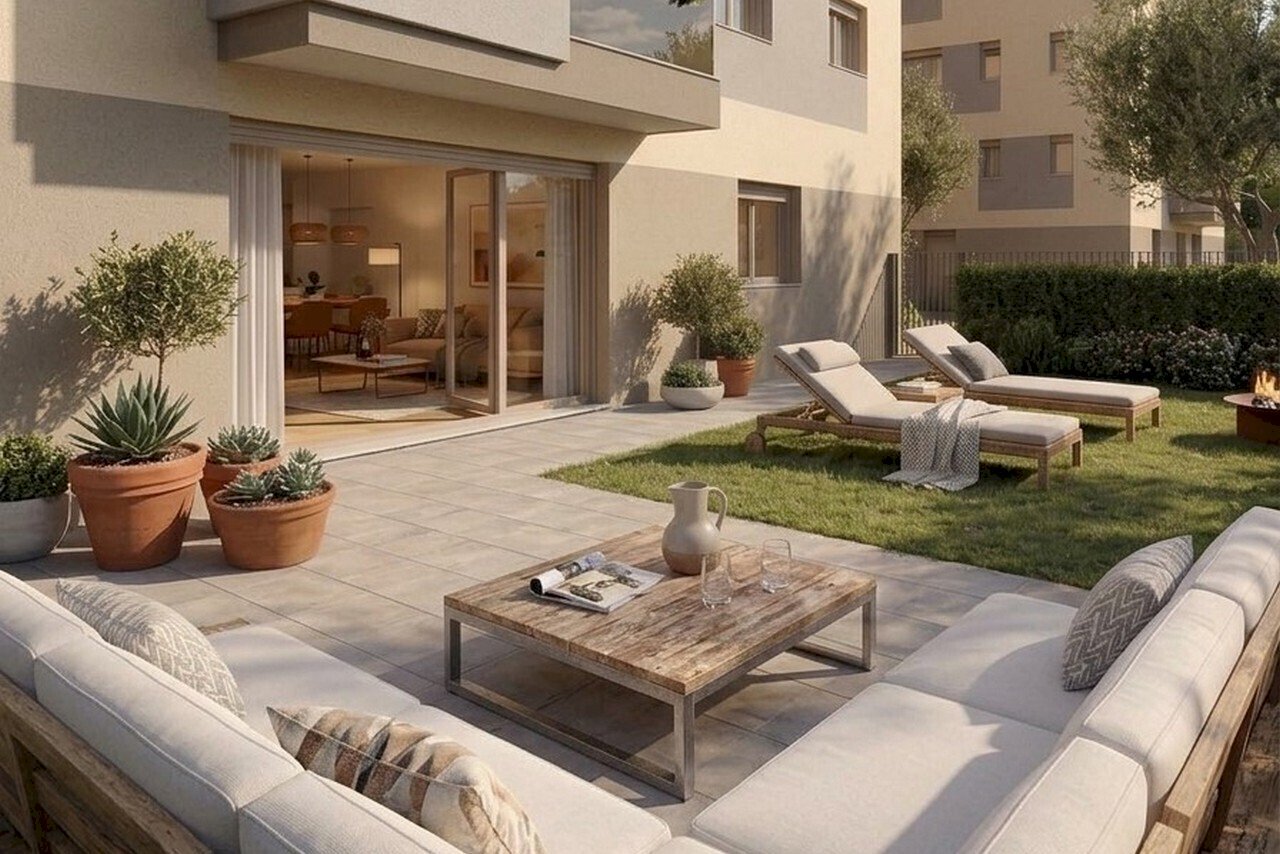 ns render giardino 2 - Three-room apartment Via dell'Arcoveggio 56, Bologna - photo 1