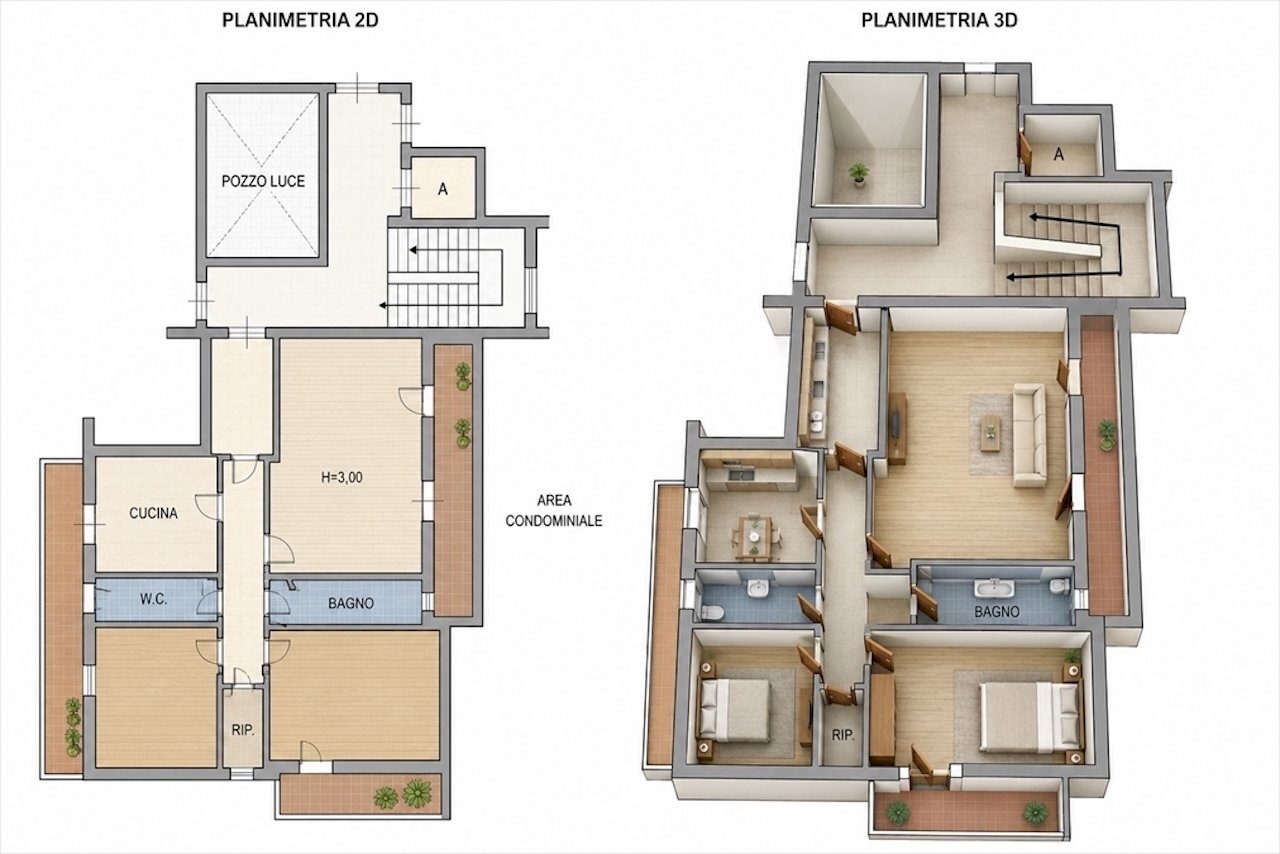 2f7de46b-b0fa-4591-8423-0cf86af60237 - Appartamento Viale Scala Greca, Siracusa - planimetria 1