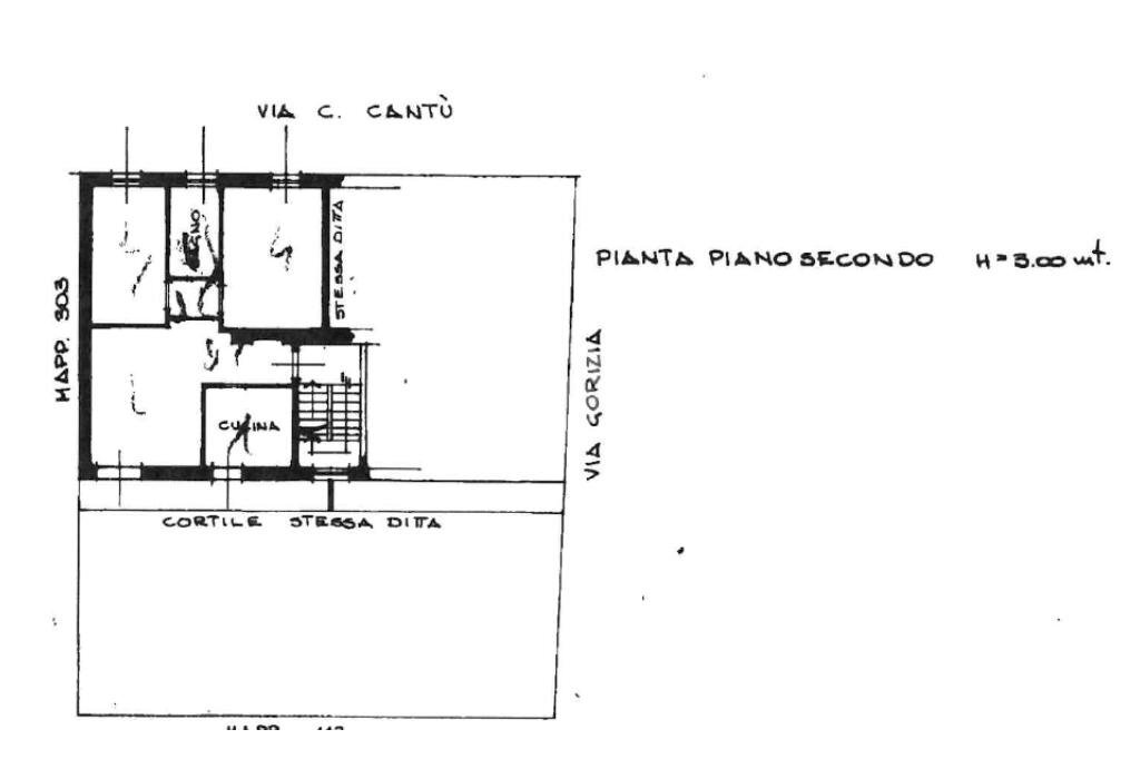 Three-room apartment Via Gorizia, Lainate - floor plans 1