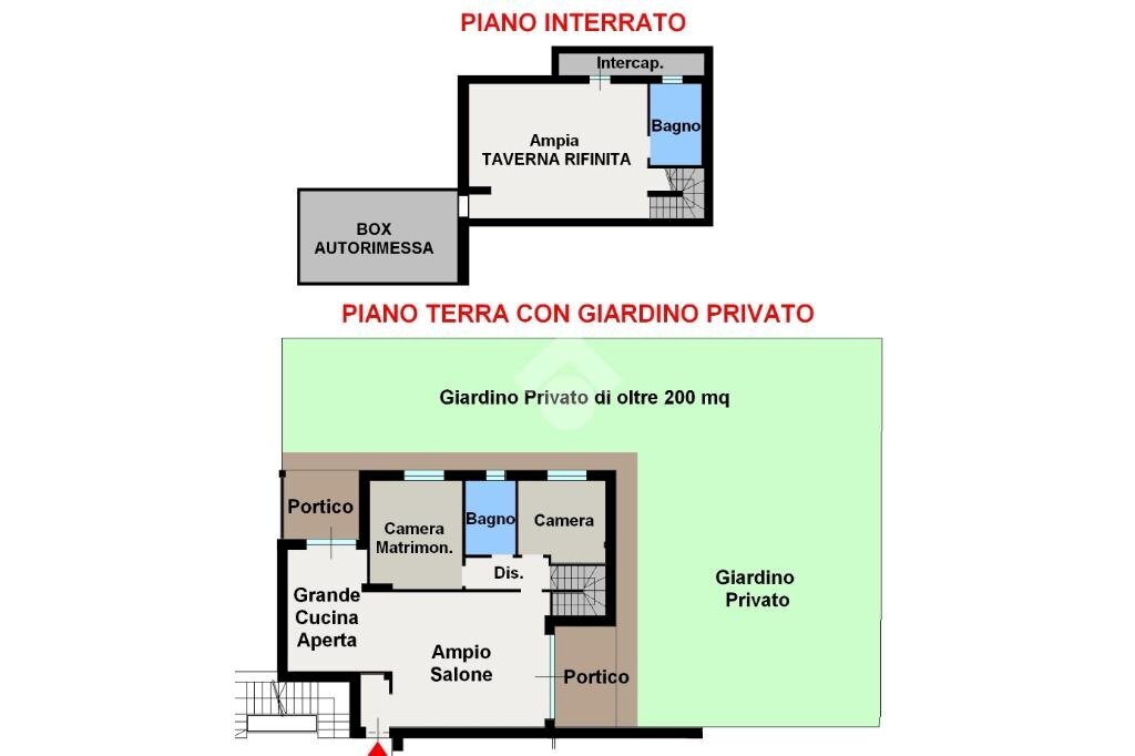 Four-room apartment Via Molgora, Carugate - floor plans 1