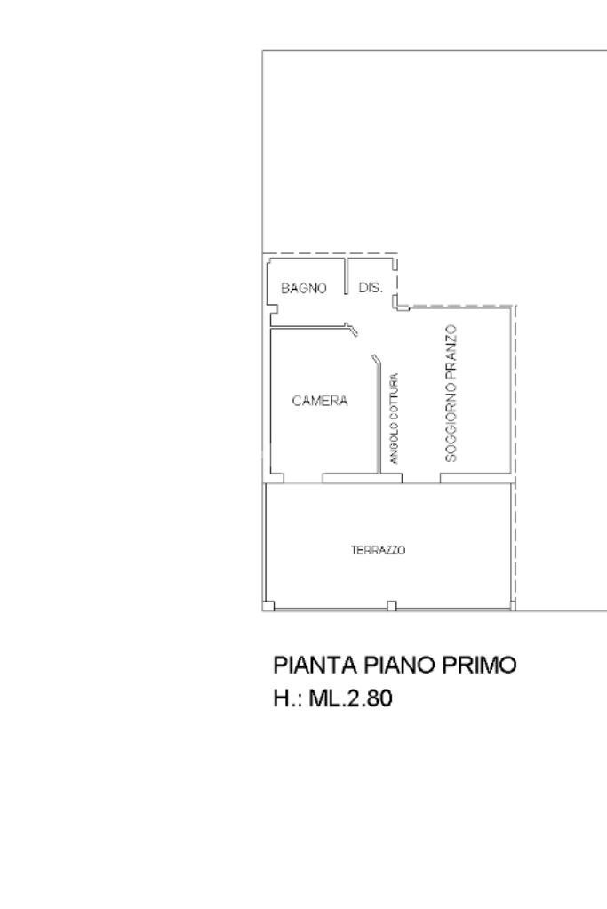 Two-room apartment Via villagrappa, San Mauro Pascoli - floor plans 1