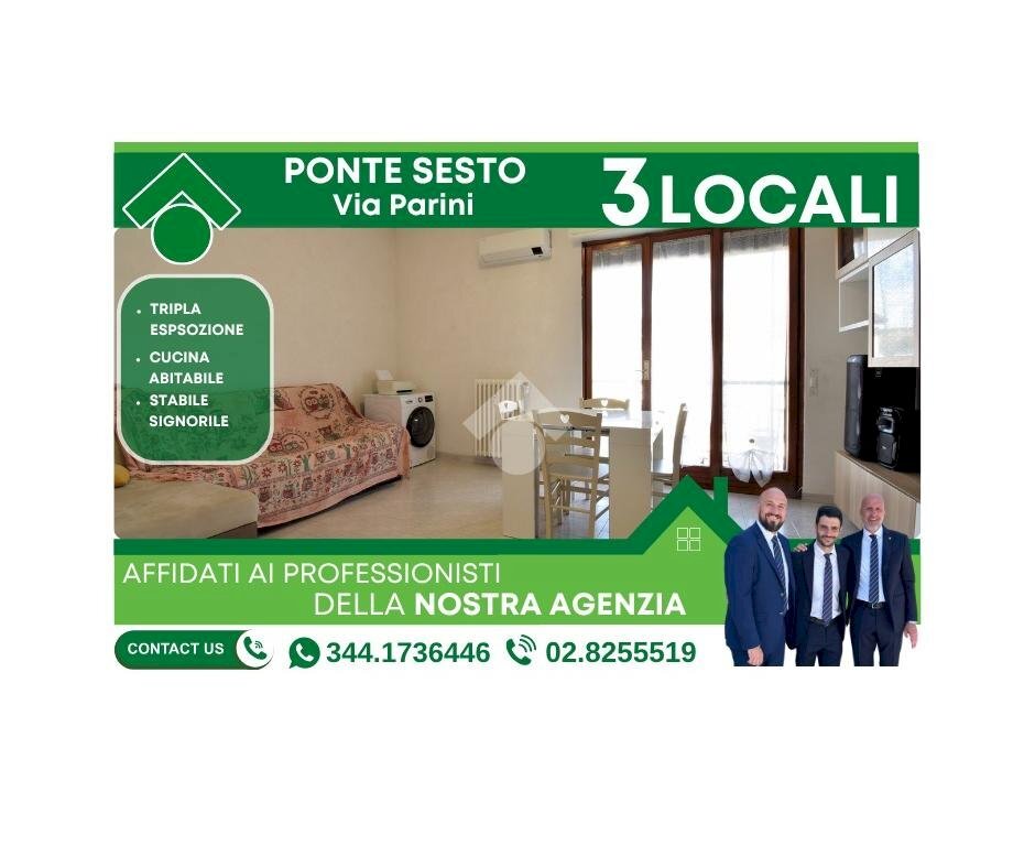 Three-room apartment Via Giuseppe Parini, Rozzano - photo 1