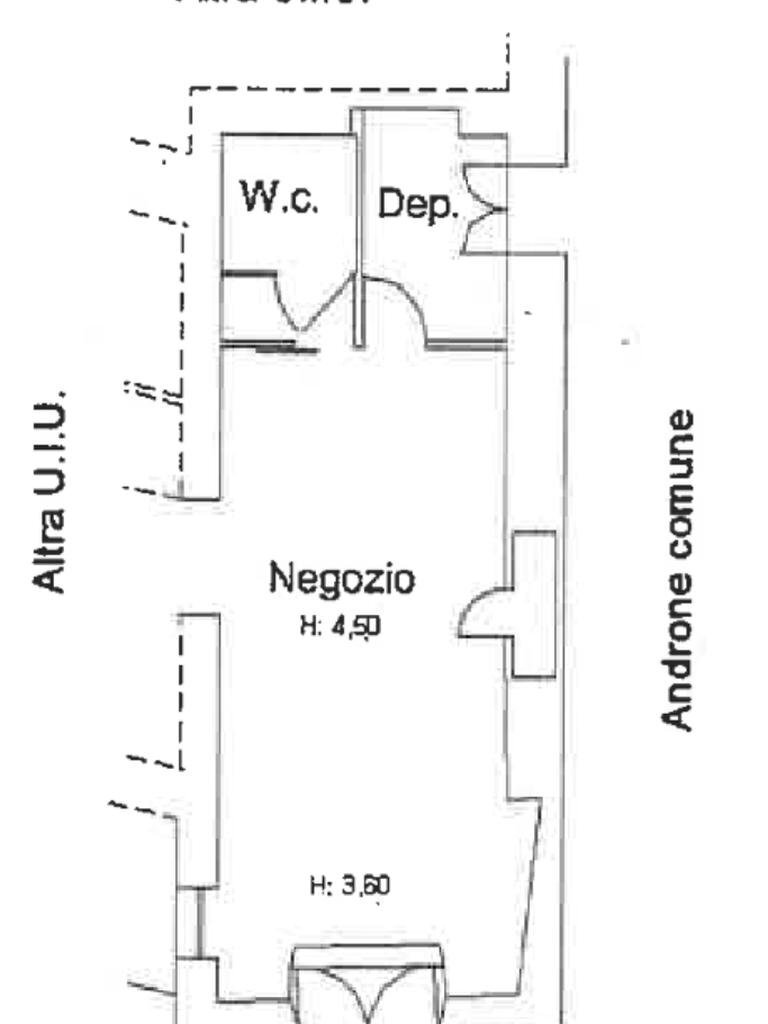 Negozio corso Piemonte, Saluzzo - planimetria 1