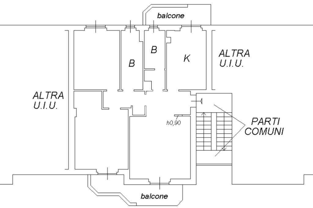Three-room apartment Via Tacito, Rho - floor plans 1