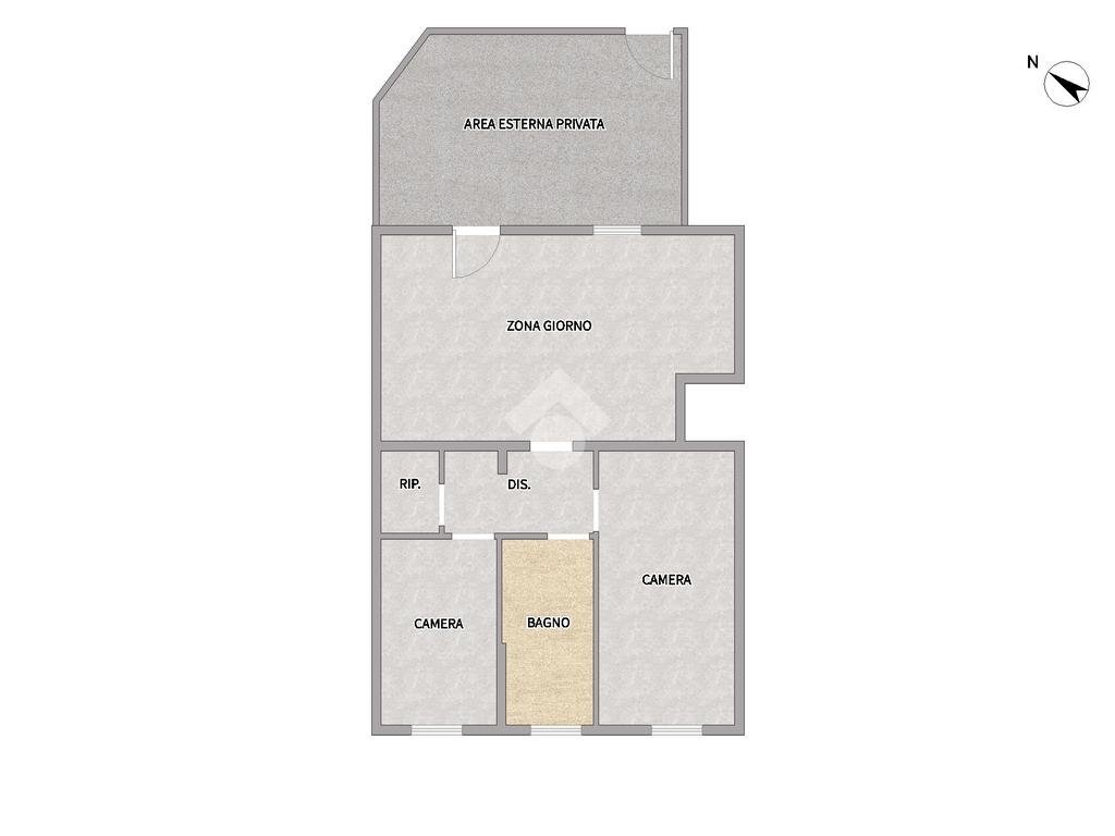 Three-room apartment Via Giacomo Matteotti, Rescaldina - floor plans 1