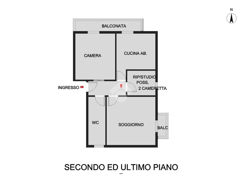 Bilocale Via N. Machiavelli, Cinisello Balsamo - planimetria 1