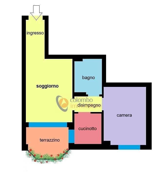 Foto 2 - Two-room apartment via S. Pellico
 
5, Busto Arsizio - floor plans 1
