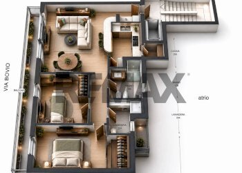 Pianta 3D - Three-room apartment Via Giovanni Bovio
 
41, Giovinazzo - photo 2