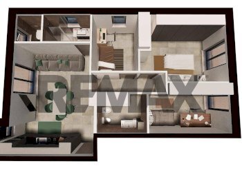 Pianta 3D - Four-room apartment Via Mancinelli
 
snc, Chiaravalle - photo 10