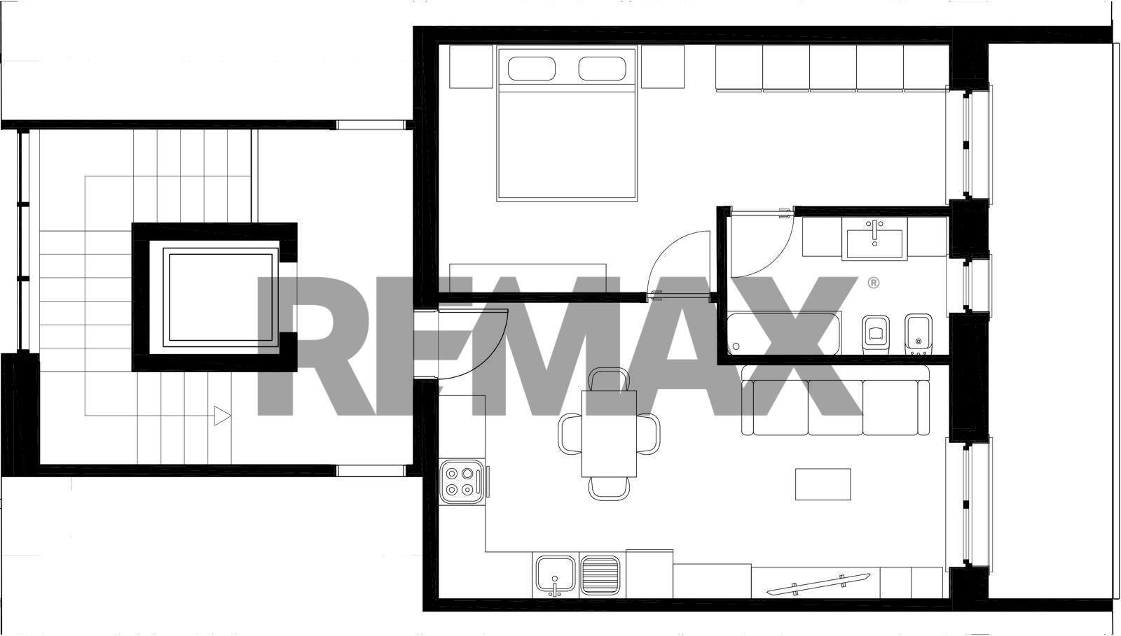 Pianta 2D - Two-room apartment Via Mancinelli
 
snc, Chiaravalle - floor plans 1