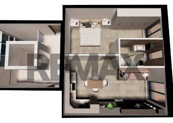 Pianta 3D - Two-room apartment Via Mancinelli
 
snc, Chiaravalle - photo 11