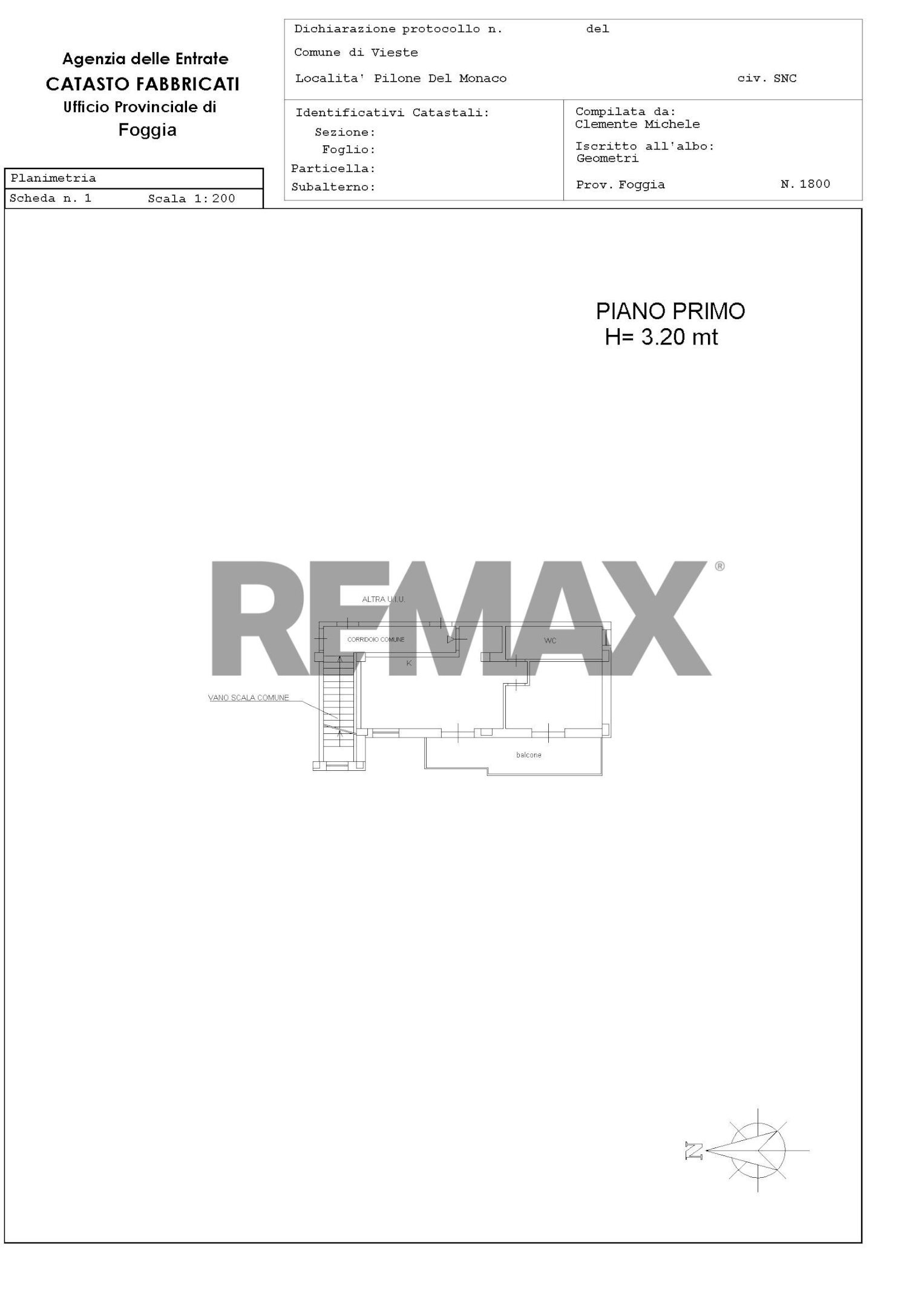 Pianta 2D - One-room apartment Loc. Pilone del Monaco
 
snc, Vieste - floor plans 1