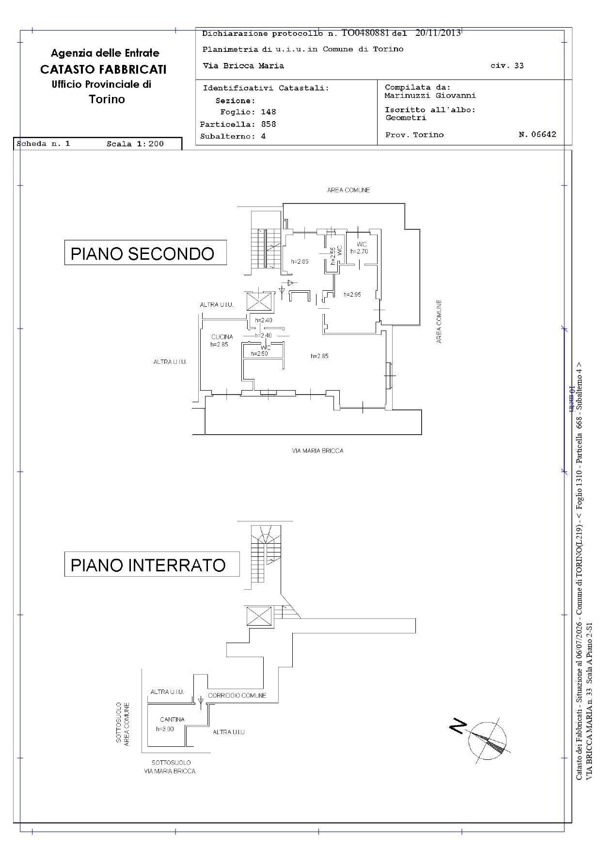 Foto 32 - Apartment Via Maria Bricca
 
33, Torino - floor plans 1