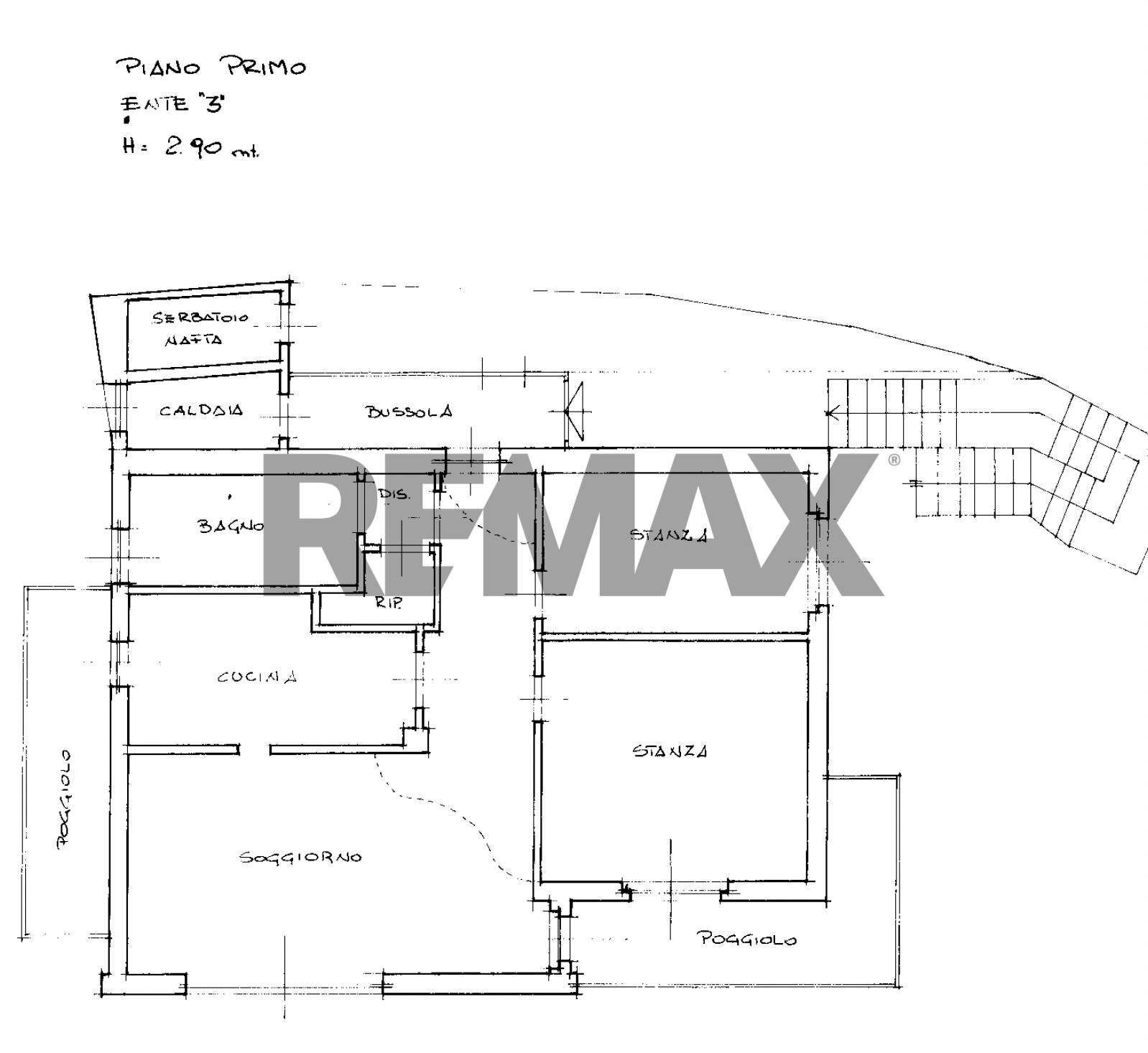 Pianta 2D - Trilocale Viale Miramare
 
279, Trieste - planimetria 1