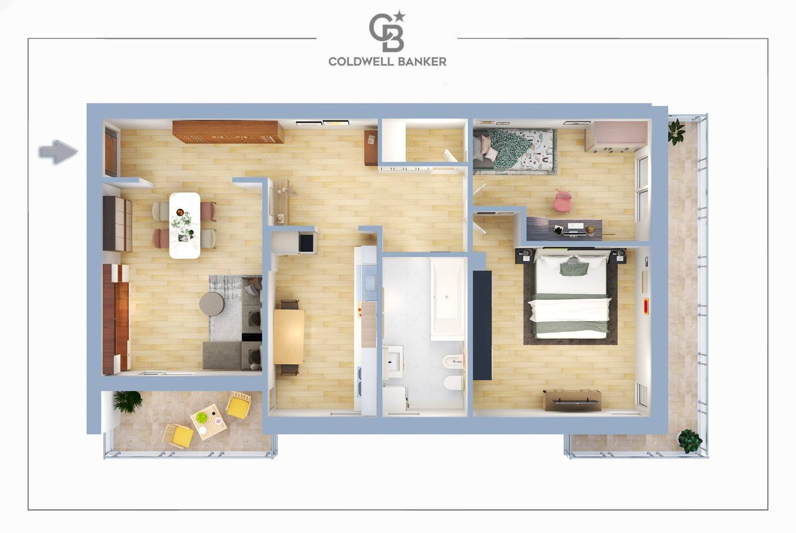Foto 26 - Three-room apartment Via Placanica
 
45, Roma - floor plans 1