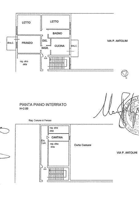 Foto 14 - Quadrilocale Via Patrizio Antolini
 
7, Ferrara - planimetria 1