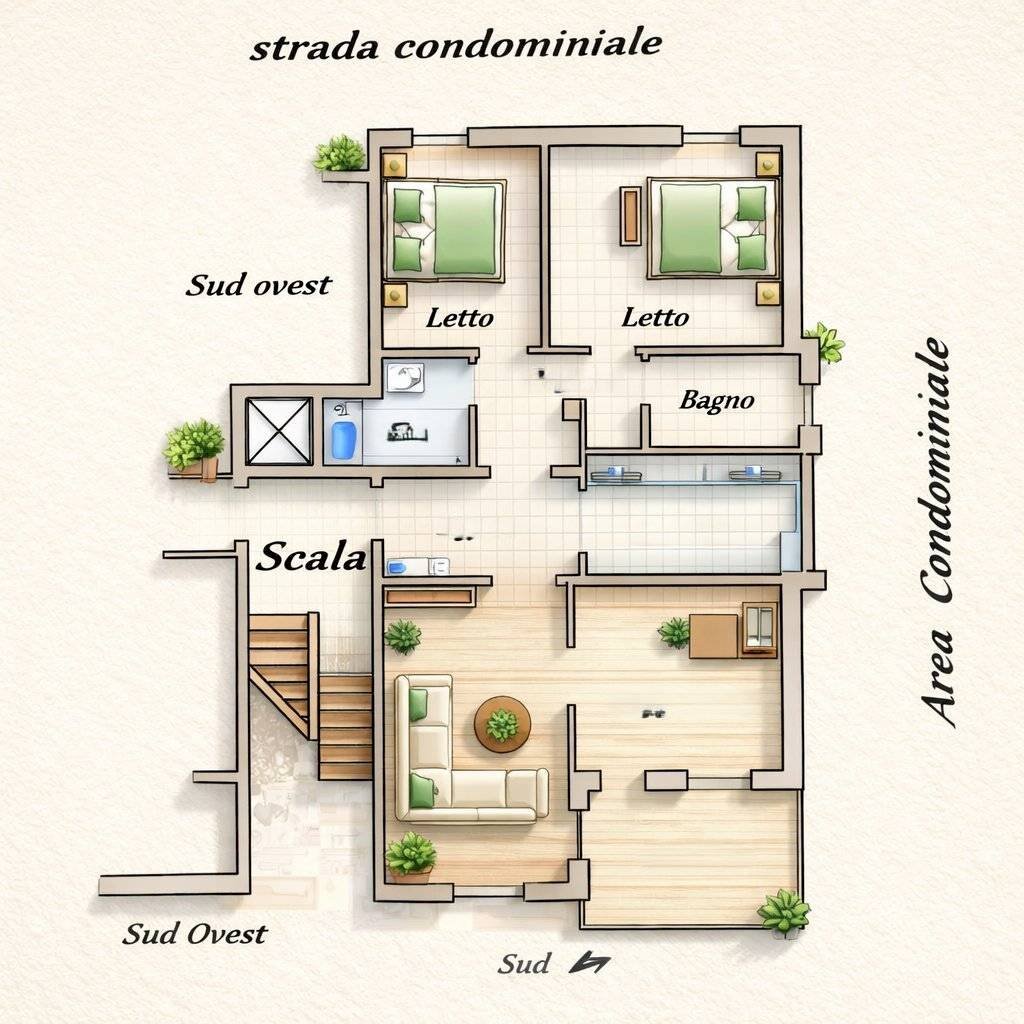 Apartment via Provinciale Collepasso, Parabita - floor plans 1