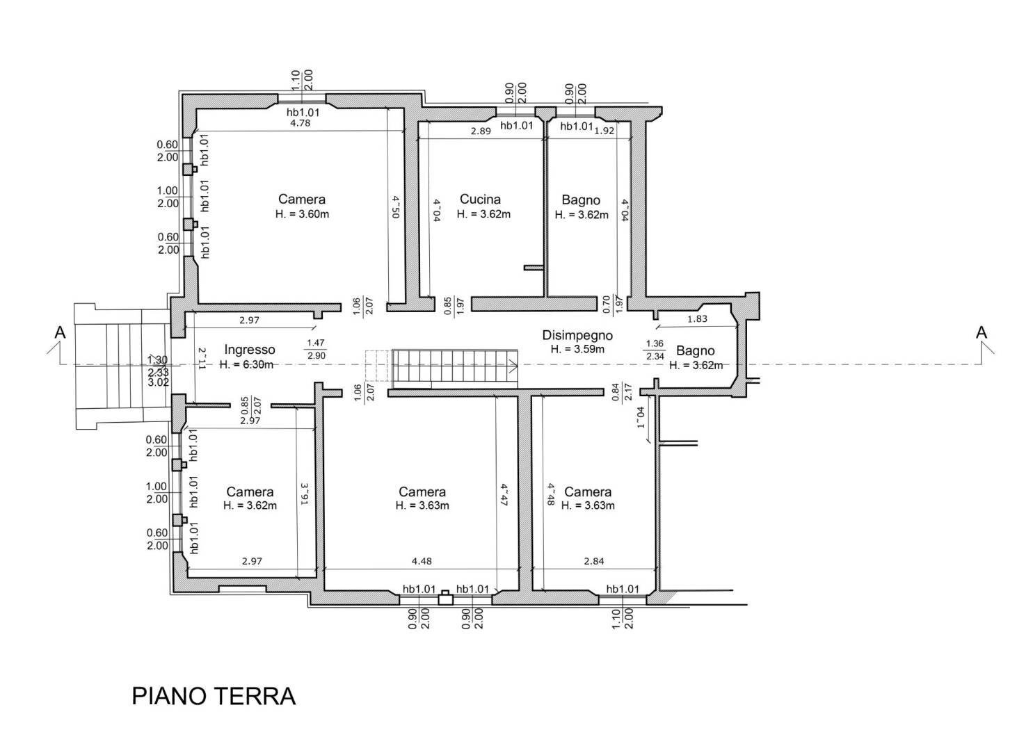Appartamento via Paolo Fabbri, Bologna (zona Massarenti) - planimetria 1