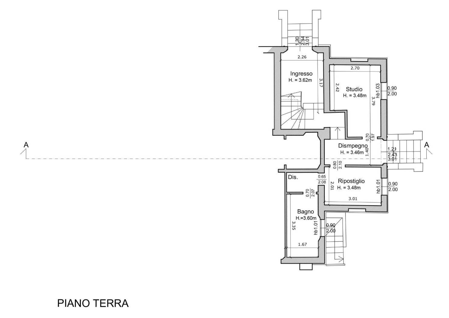 Apartment via Ilio Barontini, Bologna (neighborhood Massarenti) - floor plans 1