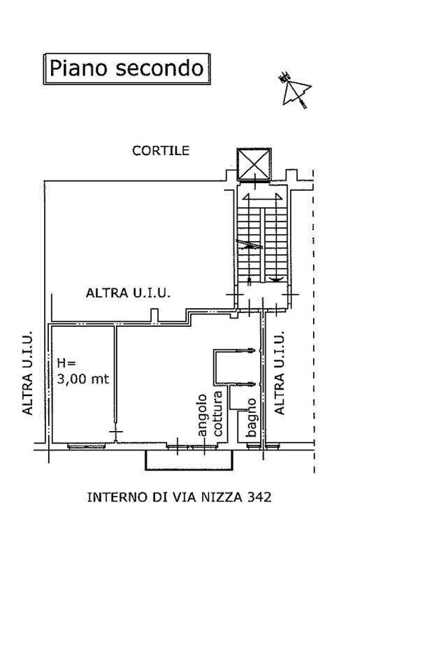 Bilocale via Nizza, 342, Torino (zona Lingotto) - planimetria 1