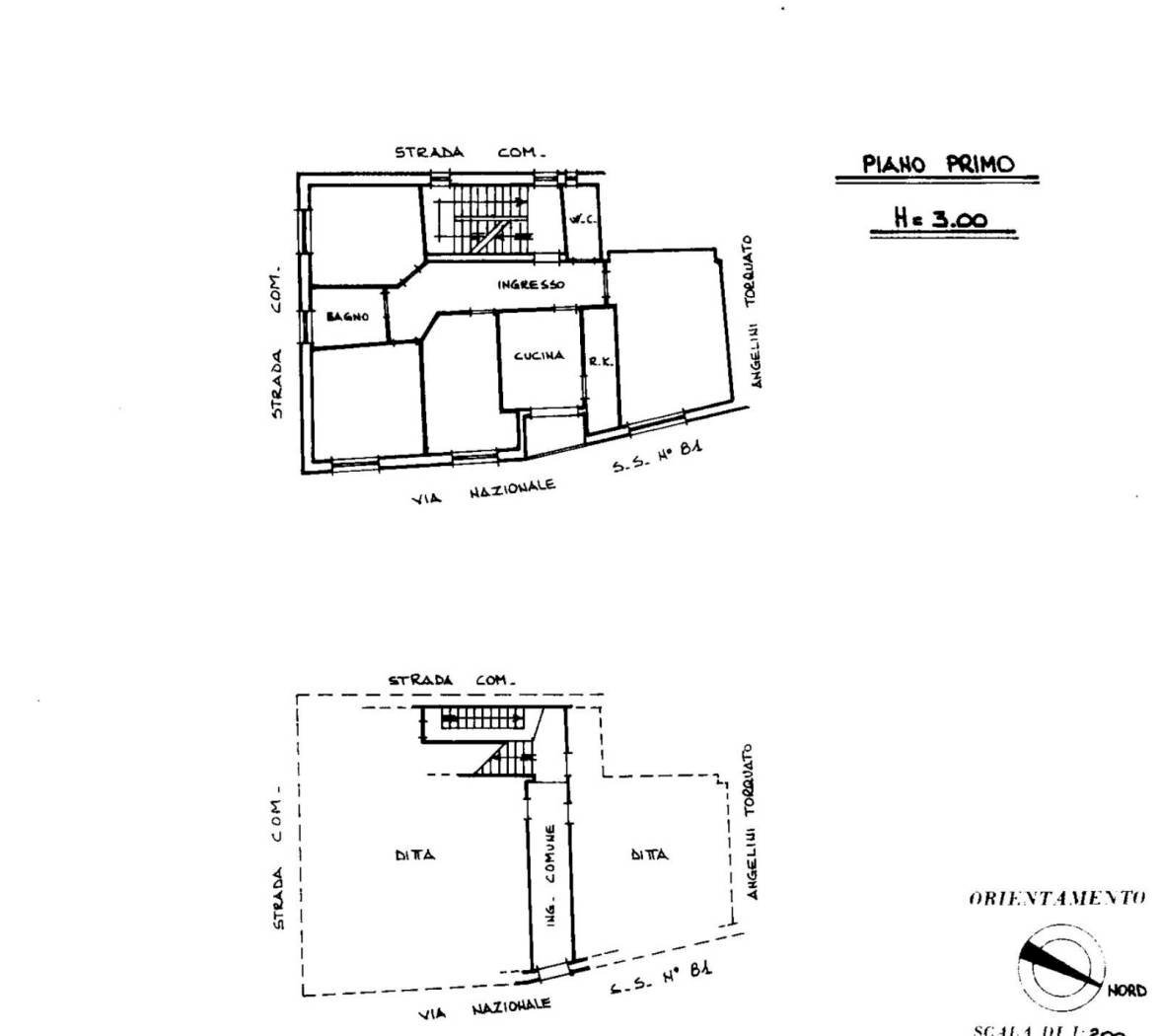 Four-room apartment viale Piceno Aprutino, 120, Civitella del Tronto - floor plans 1