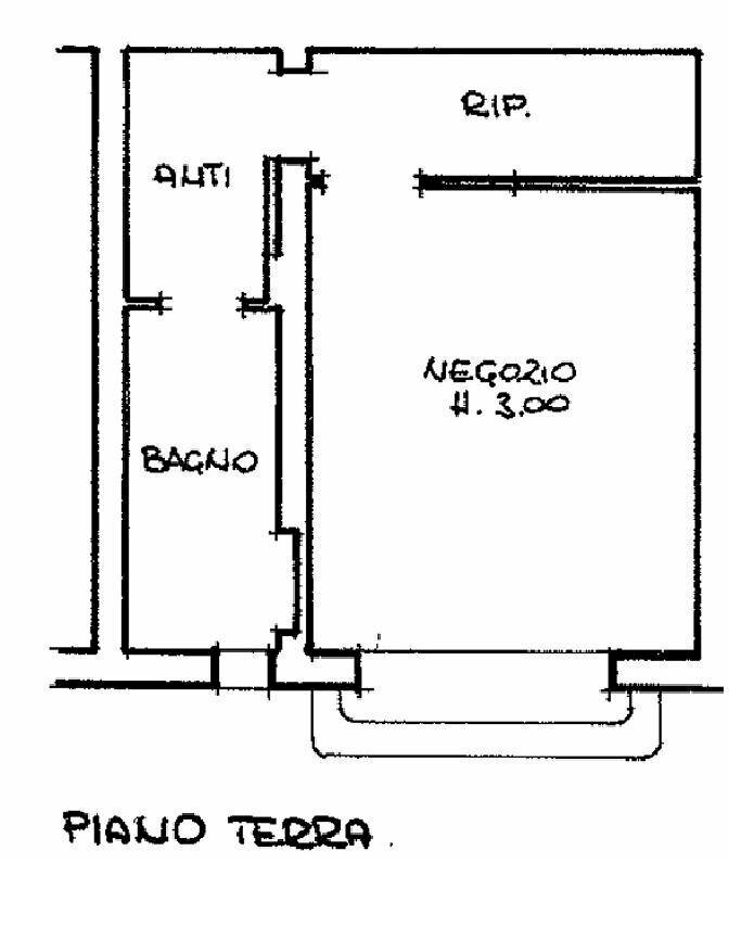 Negozio Bologna (zona Lame) - planimetria 1