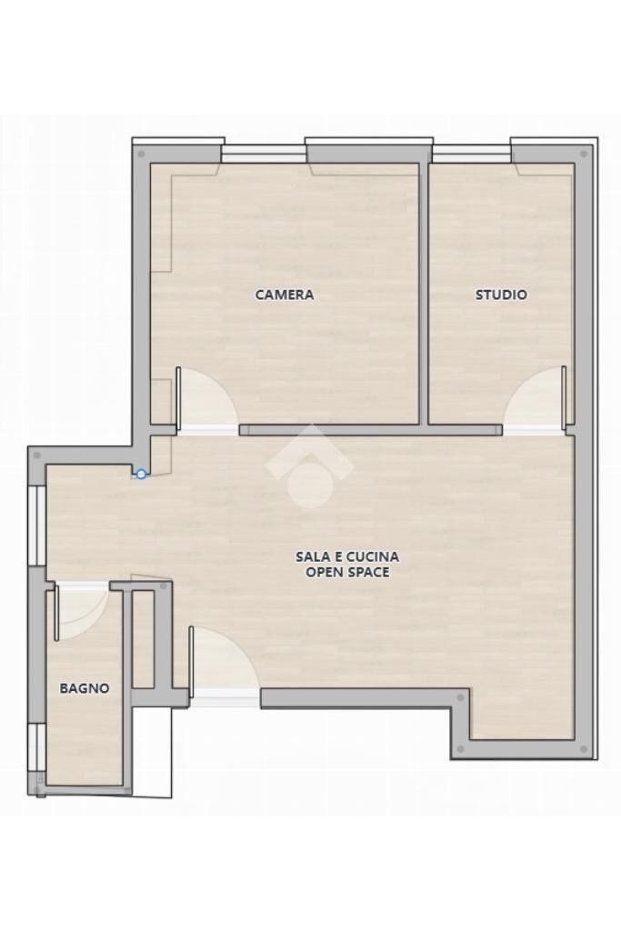 Two-room apartment Piazzetta Tabarca, Genova (neighborhood Pegli) - floor plans 1