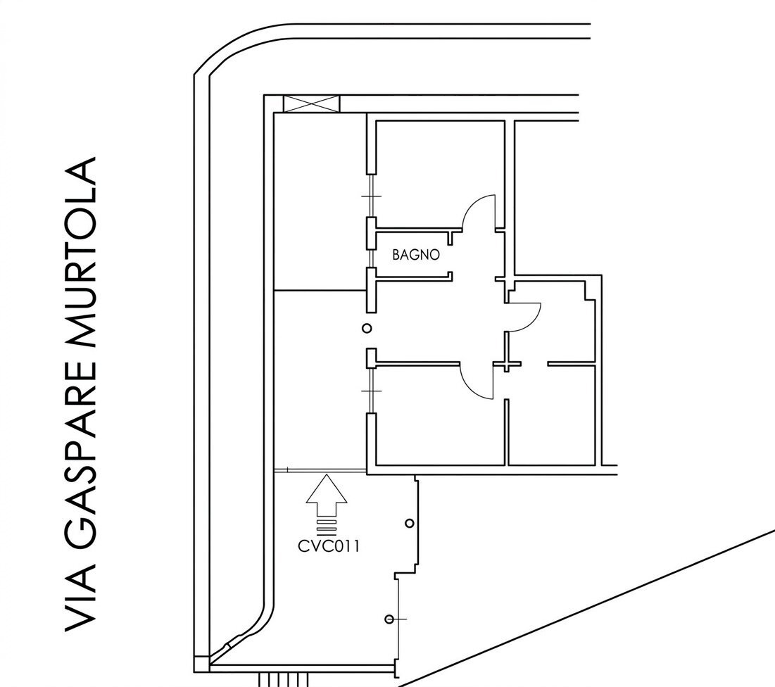 1 - Office at auction Via Gaspare Murtola 11, Genova (neighborhood Prà) - floor plans 1
