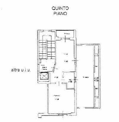 plan casa - Two-room apartment Via Giovan Battista Pergolesi, Firenze (neighborhood Santa Maria Novella) - floor plans 1