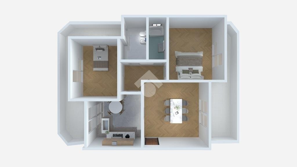 Four-room apartment Corso Palmiro Togliatti, Collegno - floor plans 1