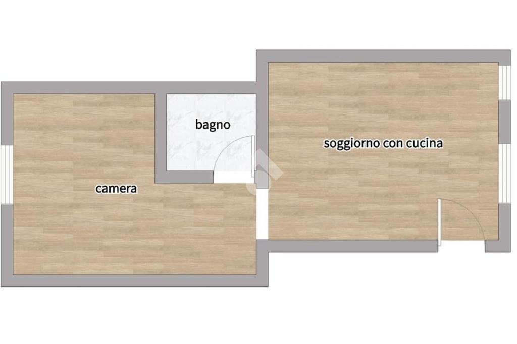 Two-room apartment Via Garigliano, Milano (neighborhood Isola) - floor plans 1