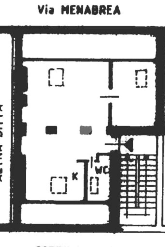 Mansarda Via Luigi Federico Menabrea, Milano - planimetria 1