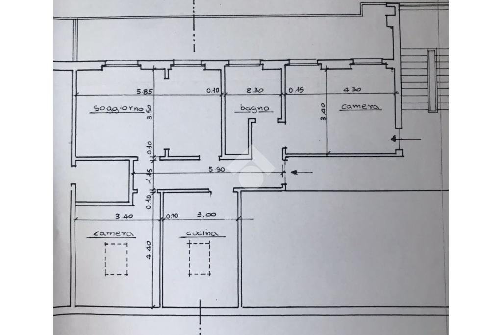 Four-room apartment Via S. Francesco da Paola, Torino (neighborhood Centro) - floor plans 1