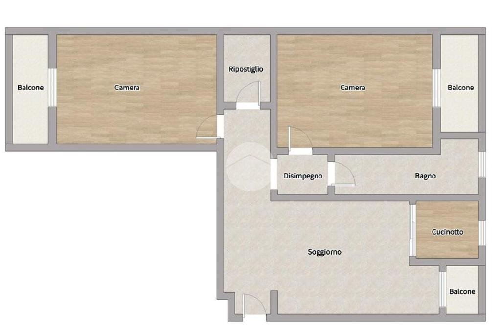 Three-room apartment Via Varesina, Milano (neighborhood Villapizzone) - floor plans 1