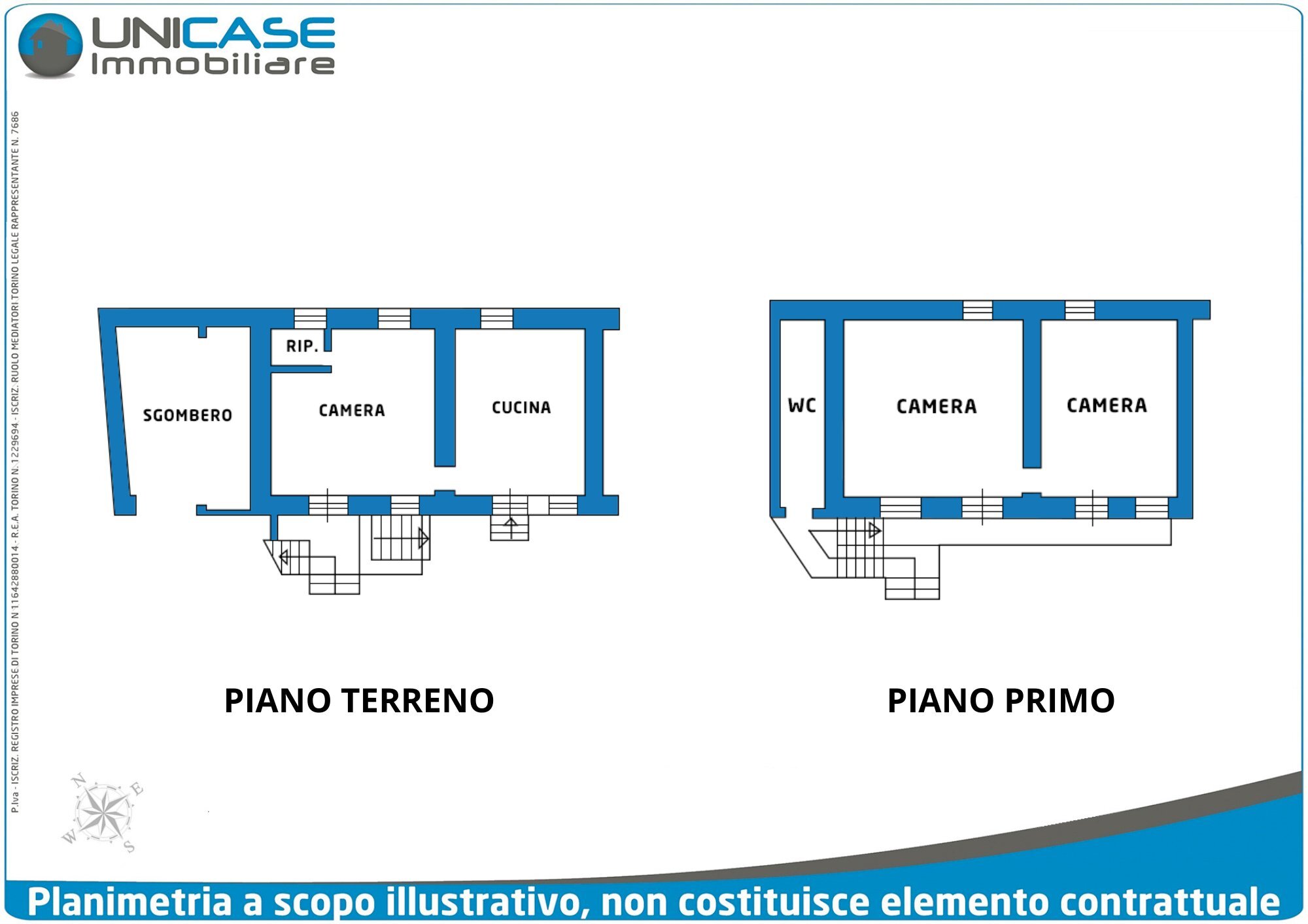 Farmhouse Via Rivoira, 13, Bibiana - floor plans 1