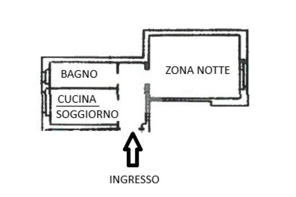 Two-room apartment Via Cernaia, Paderno Dugnano - floor plans 1