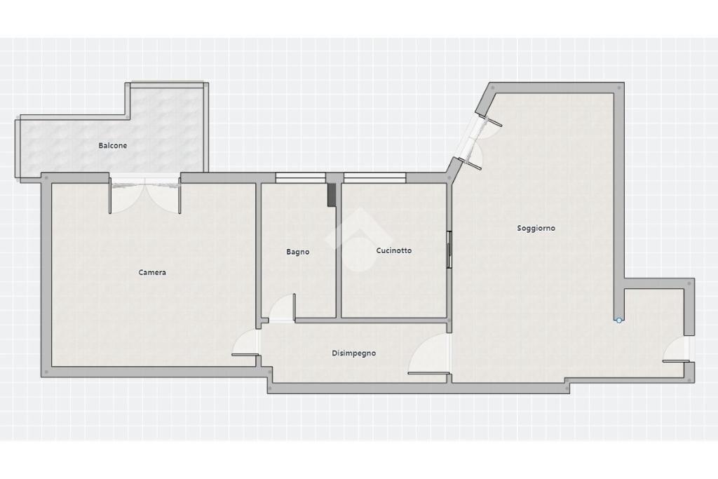 Two-room apartment Viale Leonardo da Vinci, Trezzano sul Naviglio - floor plans 1