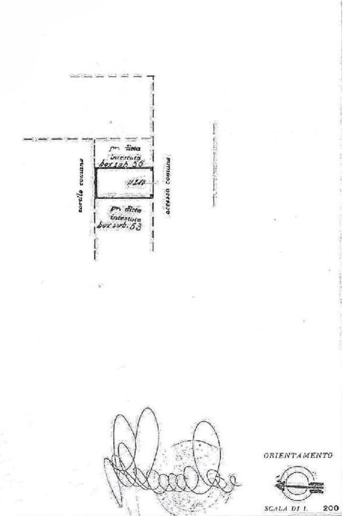 Box Via Eugenio Villoresi, Bresso - planimetria 1