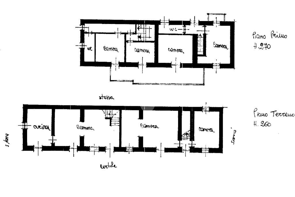 Semi-detached house Frazione Ranello, Castelnuovo Don Bosco - floor plans 1