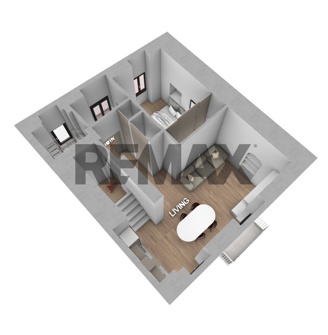 Pianta 3D - Two-room apartment Corso Matino
 
28, Mattinata - photo 1