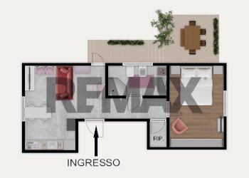 Pianta 2D - Two-room apartment Via Emanuele Fava
 
2, Savona - photo 37