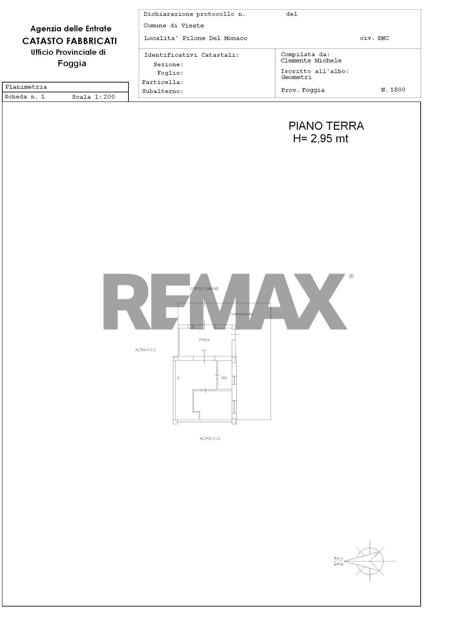 Pianta 2D - Two-room apartment Località Pilone del Monaco
 
SNC, Vieste - floor plans 1