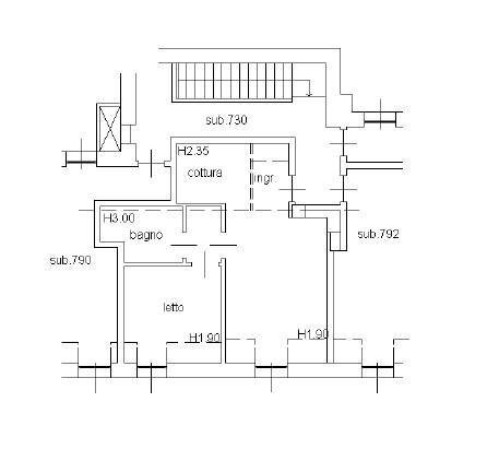Foto 26 - Two-room apartment via Quarenghi
 
32, Bergamo - floor plans 1