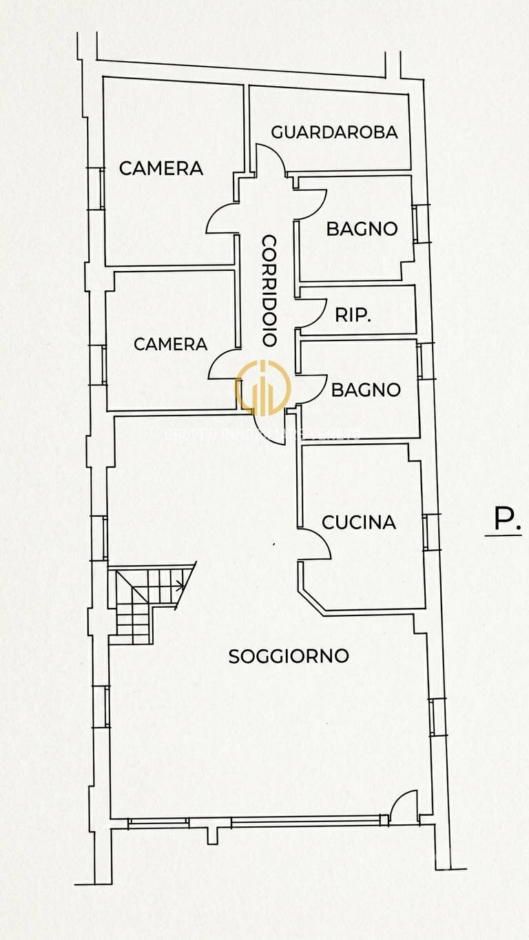 Foto 20 - Four-room apartment Piazza Martiri della Libertà, Cornuda - floor plans 1