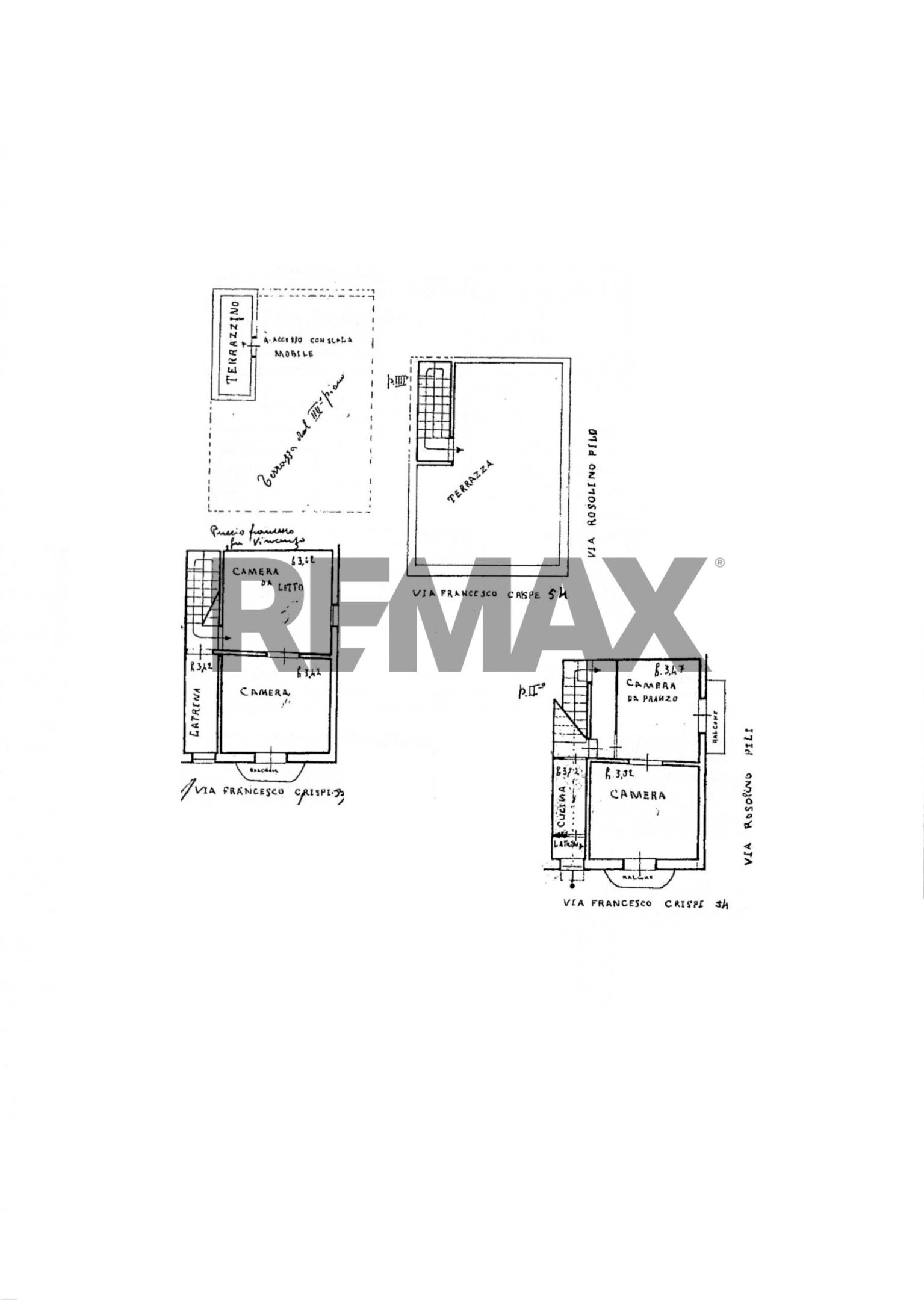 Pianta 2D - Semi-detached house via f.sco criscpi
 
54, Capaci - floor plans 1