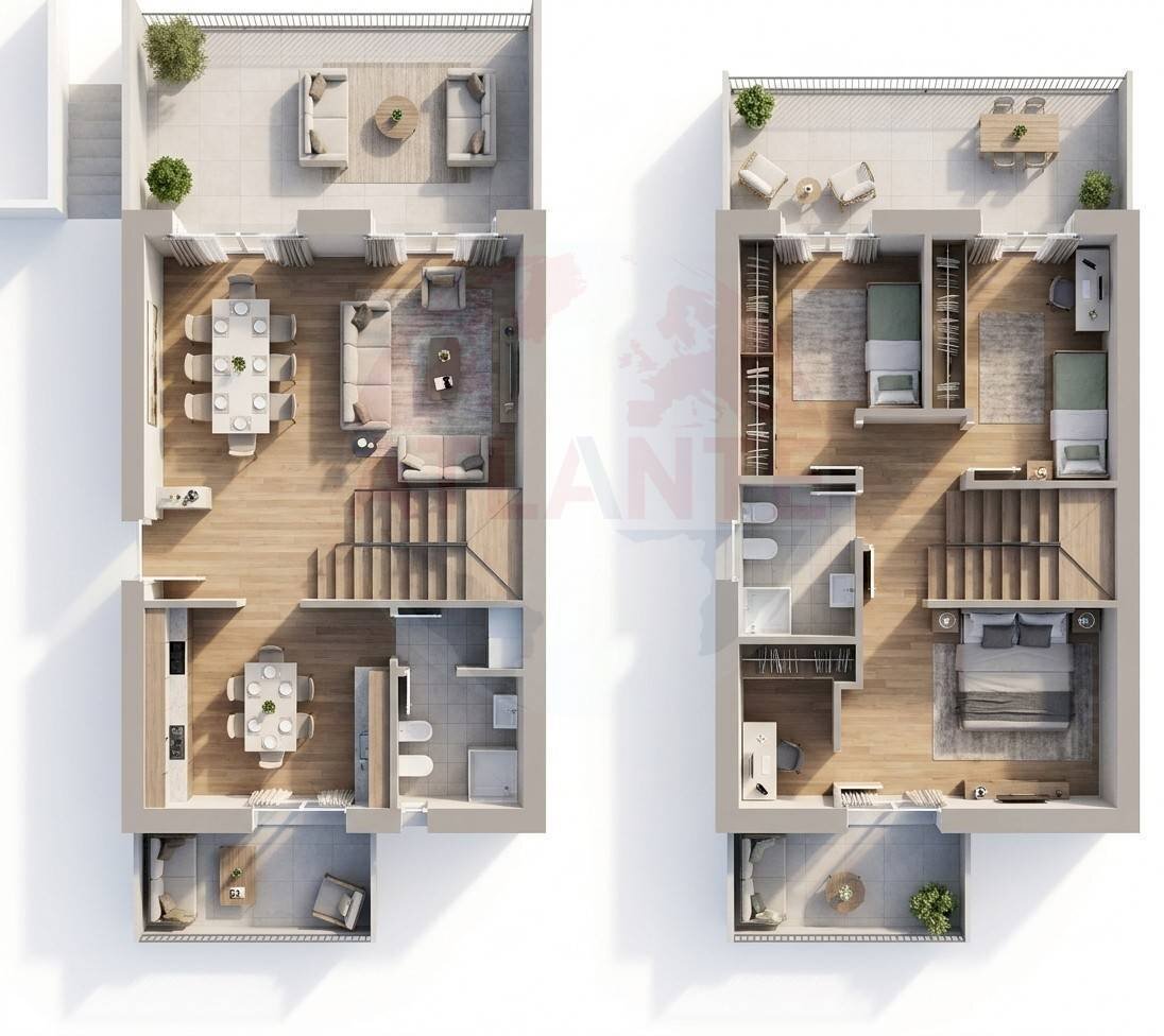 Foto 49 - Four-room apartment San Donato, Rovato - floor plans 1