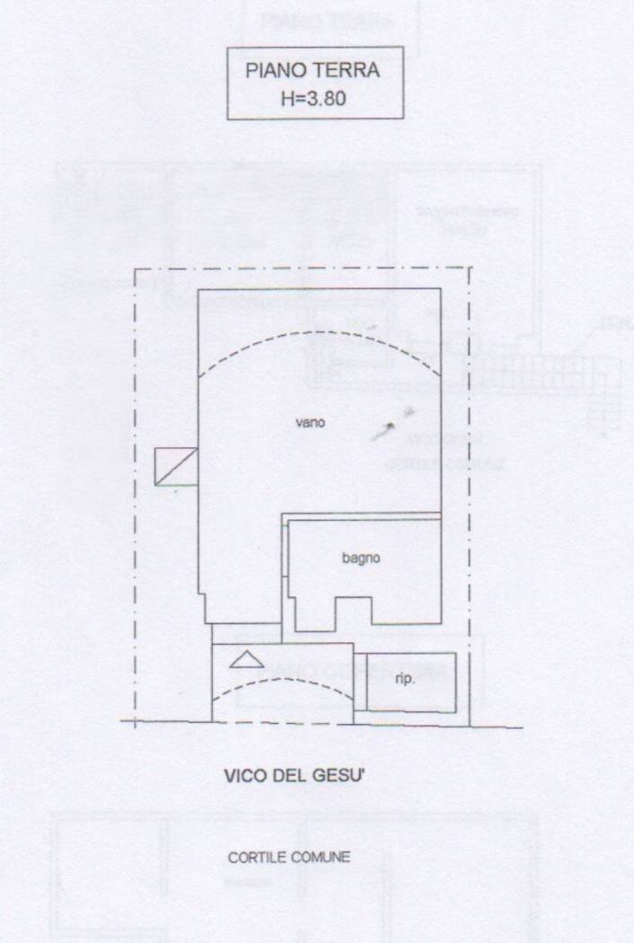 Casa indipendente vico Gesù, Matino - planimetria 1