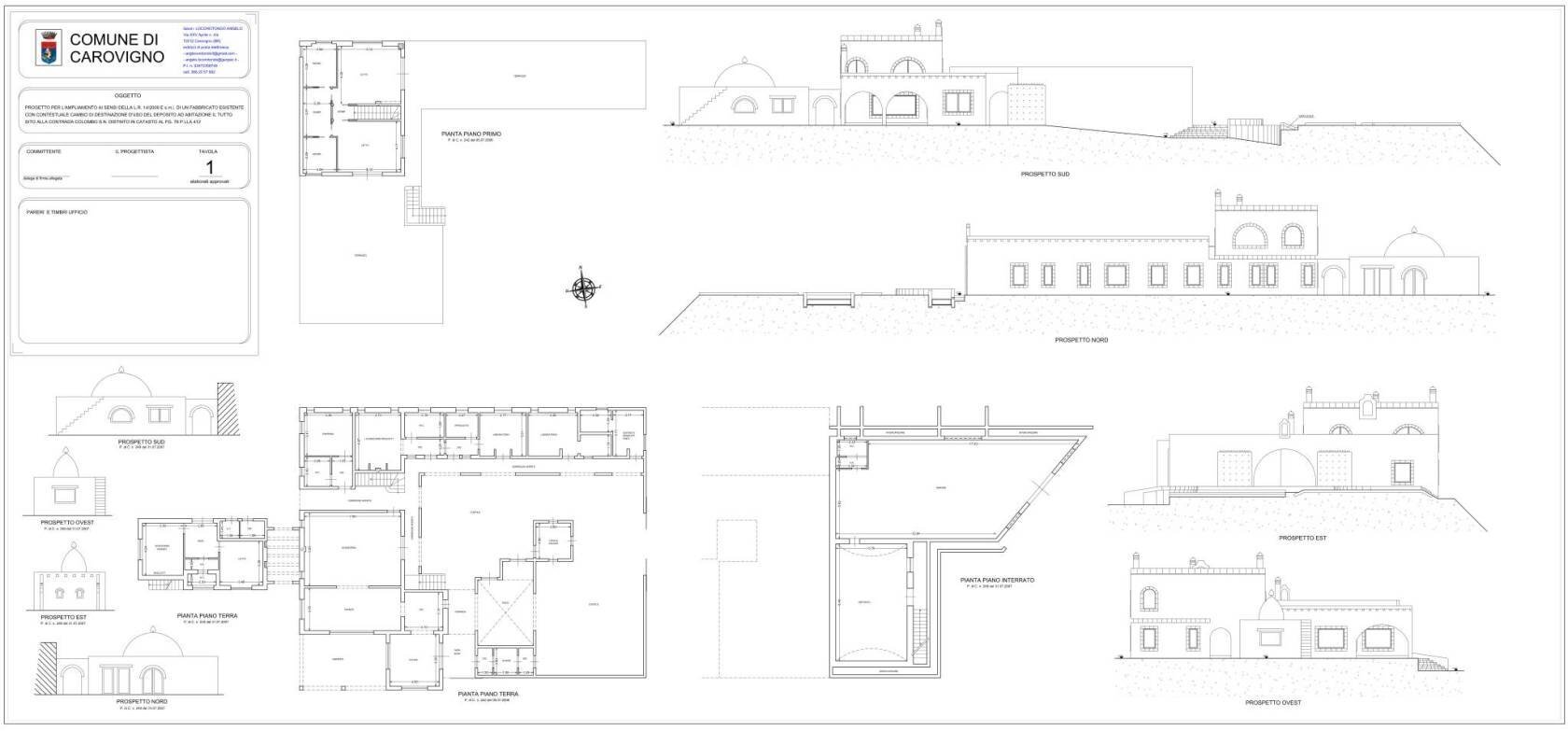 Villa contrada Colombo, 21, Carovigno - floor plans 1