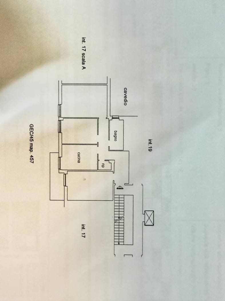 Three-room apartment via Piandilucco, Genova (neighborhood Pegli) - floor plans 1