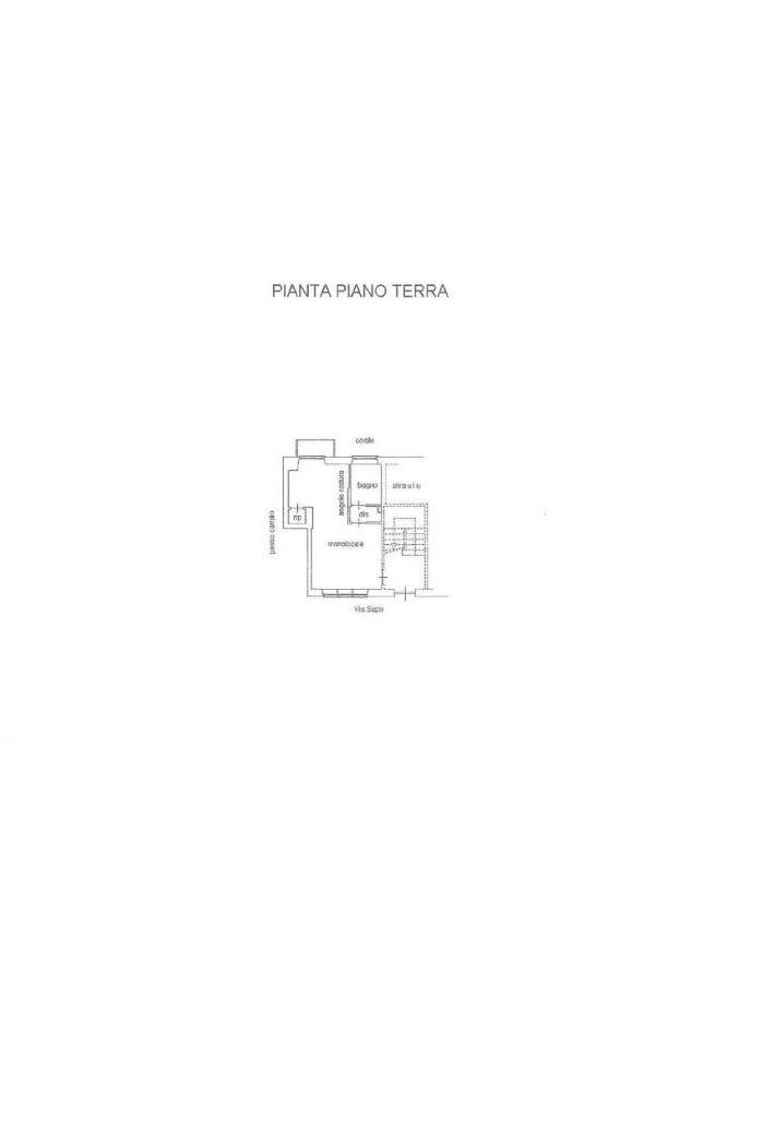 Monolocale via Sapri, Torino (zona Mirafiori Sud) - planimetria 1